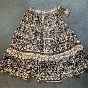 Jane Ashley patterned midi skirt